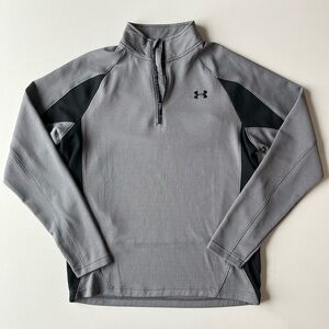 Under Armour Men's Quarter Zip Pullover M Gray and Black